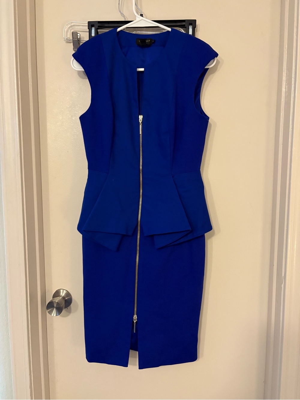 Ted Baker Blue Cocktail Dress with Logo Neck Tag size 6